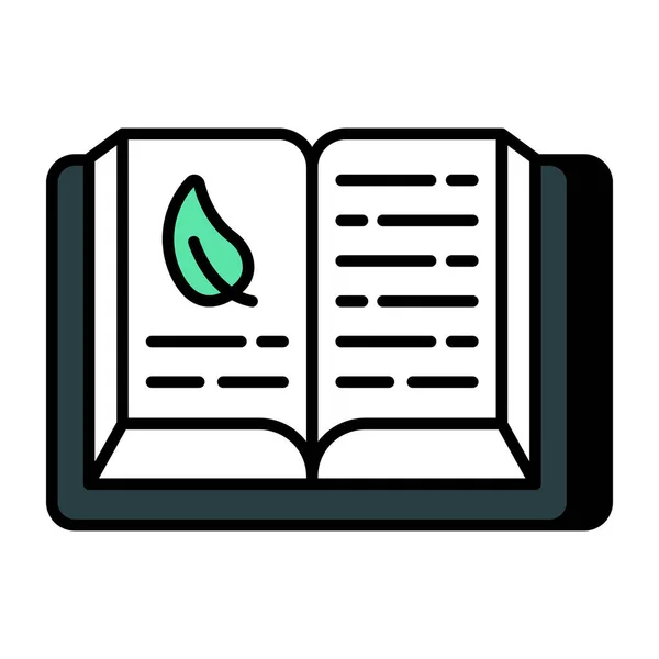 Editable Design Icon Eco Book — Archivo Imágenes Vectoriales