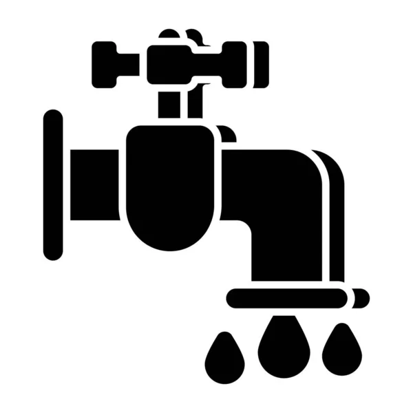 Сучасний Іконка Дизайну Водяного Крана — стоковий вектор