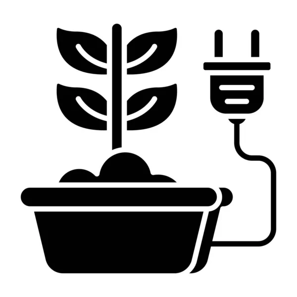 Unique Design Icon Eco Plug — стоковый вектор