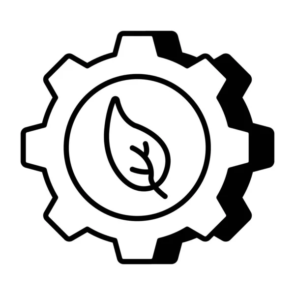 Unique Design Icon Eco Management — Stockový vektor