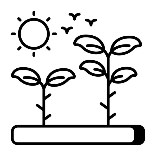 Vector Design Growing Plant — Archivo Imágenes Vectoriales