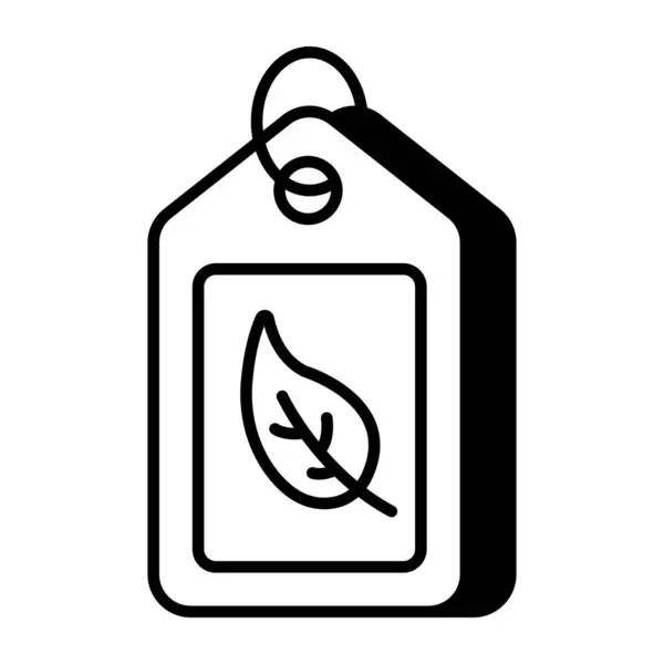 Icon Design Eco Tag — Vettoriale Stock