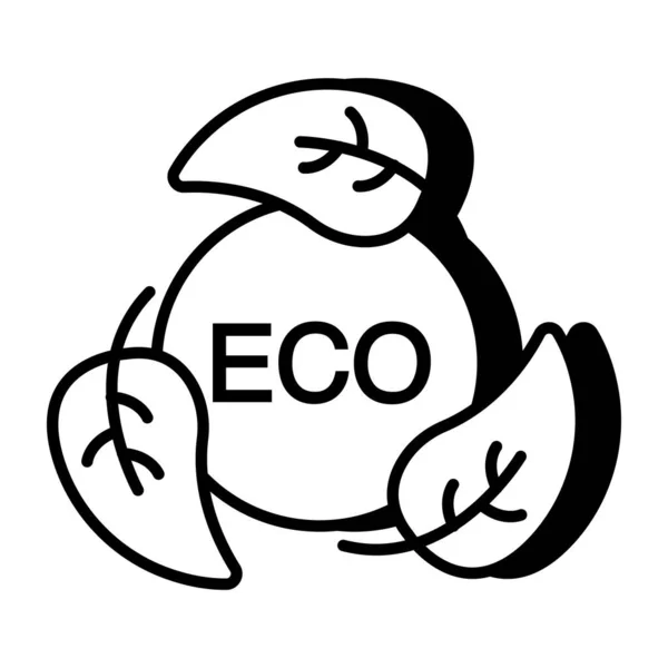 Unique Design Icon Eco Refresh — Stok Vektör