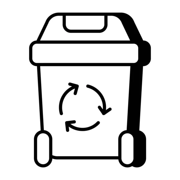 Σχεδιασμός Διανύσματος Του Κάδου Ανακύκλωσης — Διανυσματικό Αρχείο