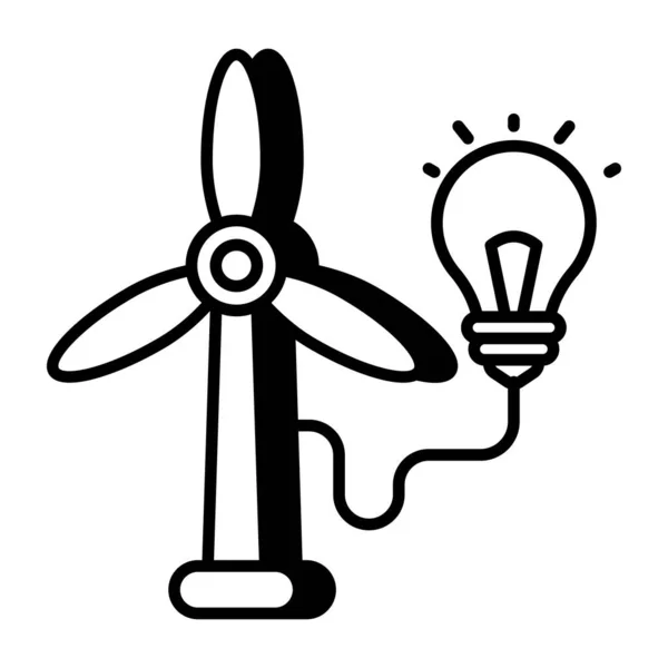 Icono Diseño Perfecto Idea Turbina — Archivo Imágenes Vectoriales