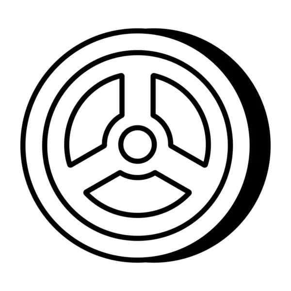 Icono Diseño Único Neumático — Vector de stock