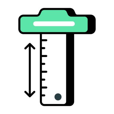 Vernier caliper 'ın bir simge tasarımı 