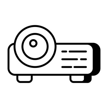 Düz dizayn, projektörün simgesi