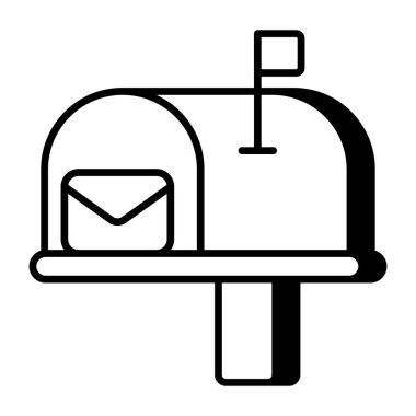 Trendy vector design of letterbox