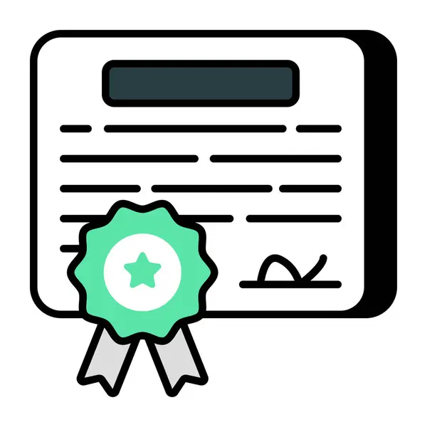 Unique Design Icon Certificate — Stock Vector
