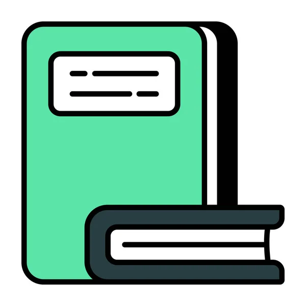 Ikona Moderního Designu Knih — Stockový vektor
