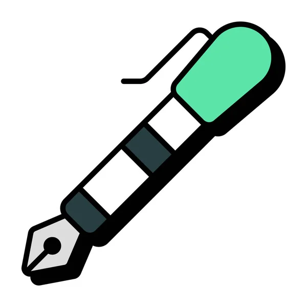 Eine Perfekte Design Ikone Des Kugelschreibers — Stockvektor