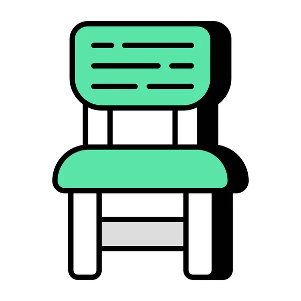 의자의 디자인 아이콘 — 스톡 벡터