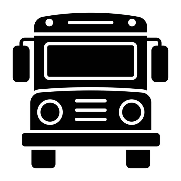 Eine Editierbare Design Ikone Des Schulbusses — Stockvektor