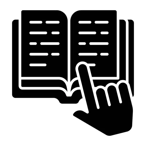 Icono Diseño Lectura Libros — Vector de stock