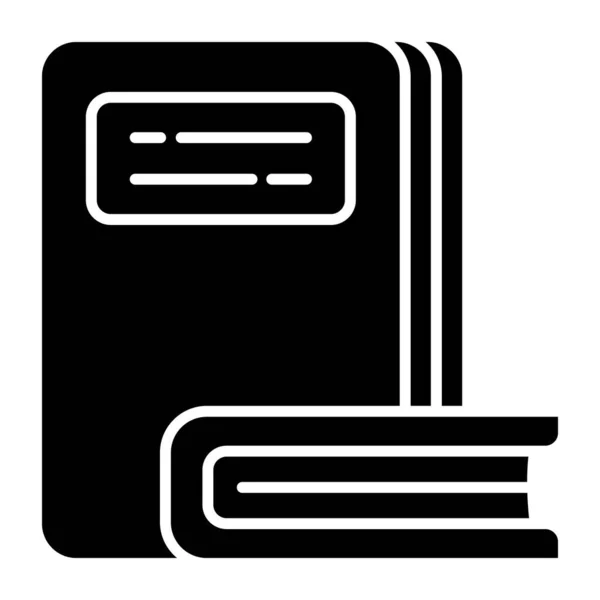 Icono Diseño Moderno Libros — Vector de stock
