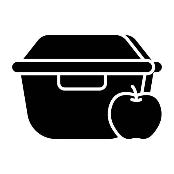 Perfect Design Icon Lunch Box — Stock Vector