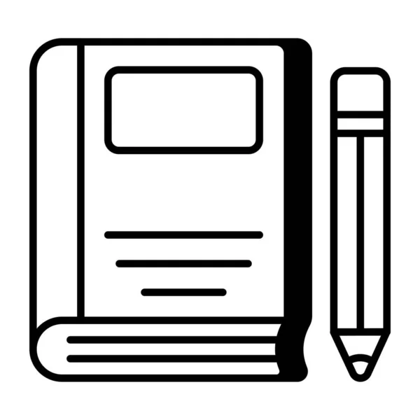Ikona Moderního Designu Knihy — Stockový vektor