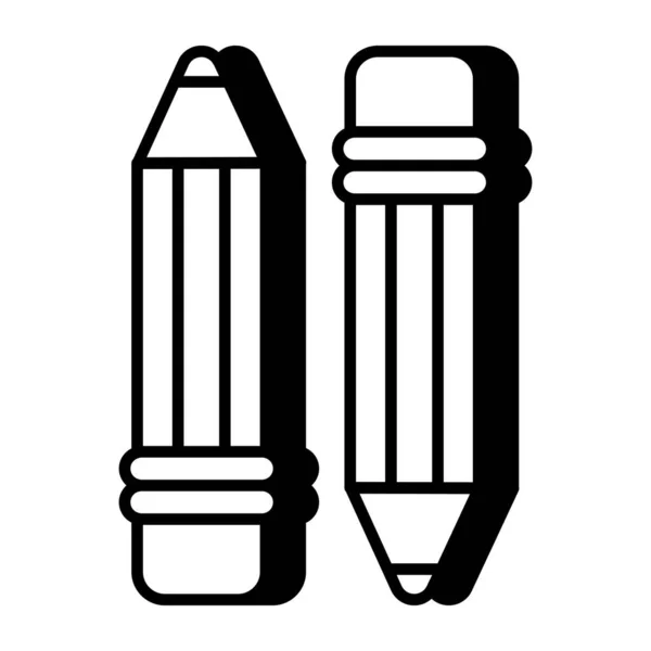 Kalemlerin Yaratıcı Tasarım Simgesi — Stok Vektör