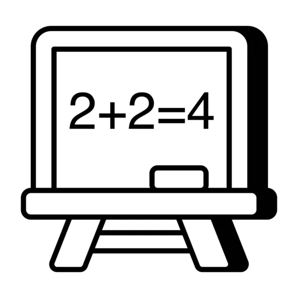 Une Icône Design Créatif Cours Mathématiques — Image vectorielle