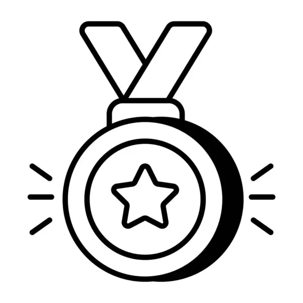 Trendy Vector Design Medal — Stock Vector