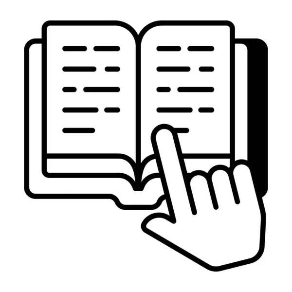 Icono Diseño Lectura Libros — Vector de stock
