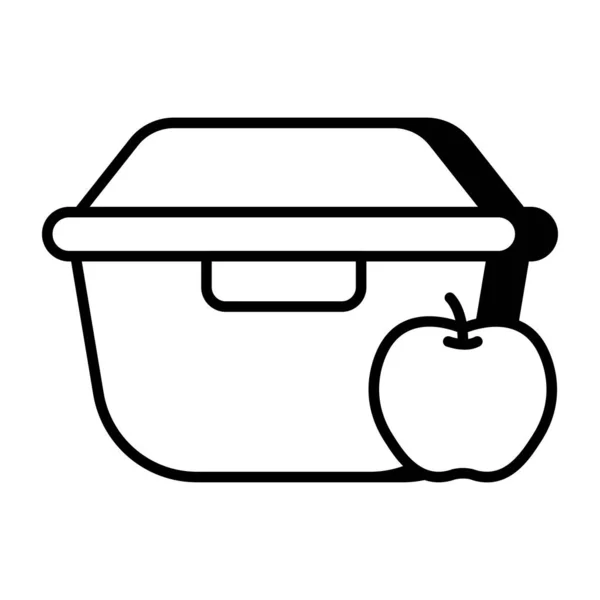 Perfect Design Icon Lunch Box — Stock Vector