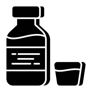 Düzenlenebilir bir su şişesi tasarımı simgesi