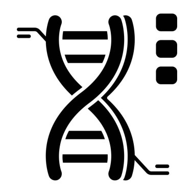 DNa icon in flat design