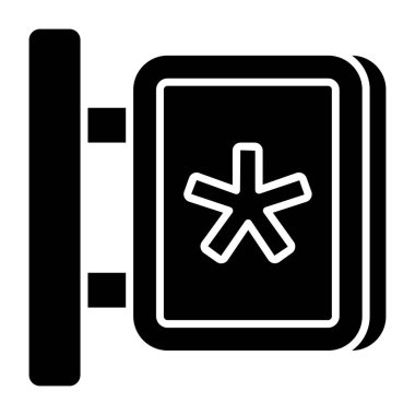 Tıbbi panonun bir simge tasarımı