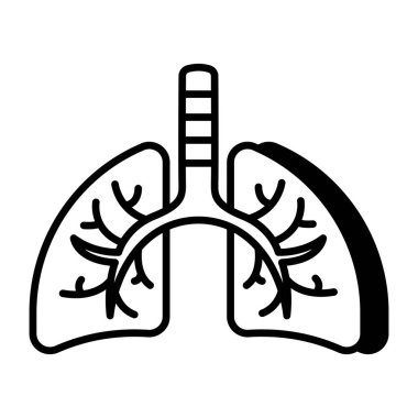 Birinci sınıf akciğer indirme simgesi