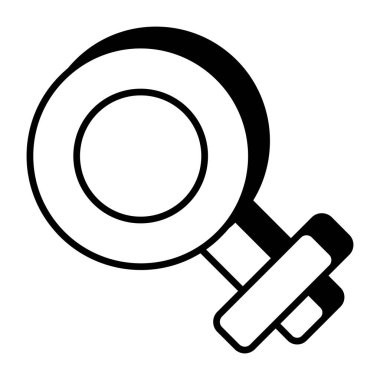 Kadın sembolünün vektör tasarımı simgesi