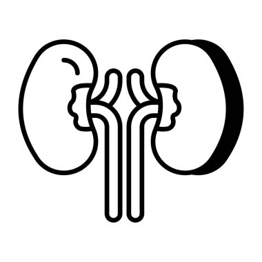 Böbreklerin kaliteli indirme simgesi