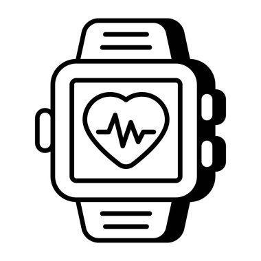 Fitness izleyicisinin modern tasarım simgesi