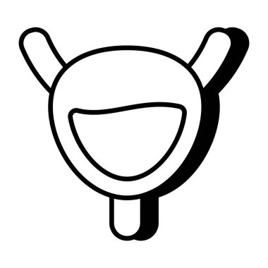 Mesanenin kavramsal düz tasarım simgesi 