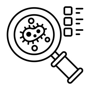 Arama mikroplarının mükemmel tasarım simgesi 