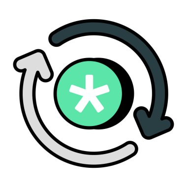 Tıbbi işaretin yaratıcı tasarım simgesi.