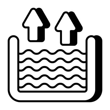 Yüksek su seviyesinin eşsiz bir tasarım simgesi 