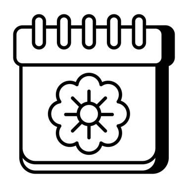 Bahar mevsiminin simge tasarımı 