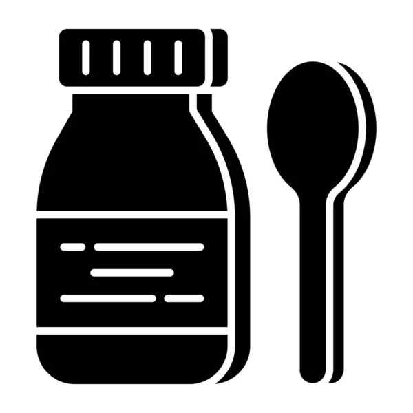 Perfect Design Icon Syrup Bottle — Vetor de Stock