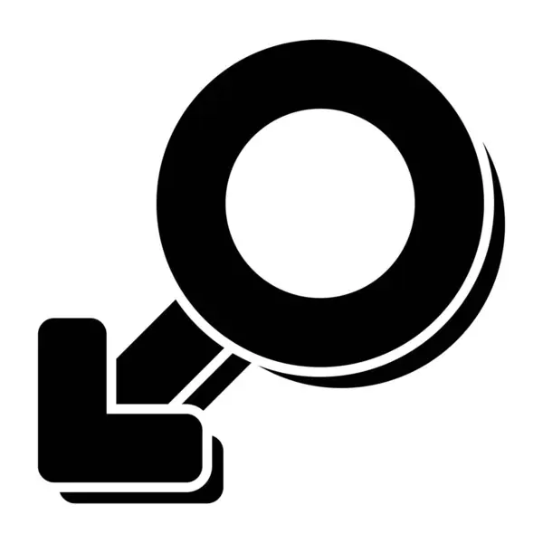 Ícone Design Editável Símbolo Masculino —  Vetores de Stock
