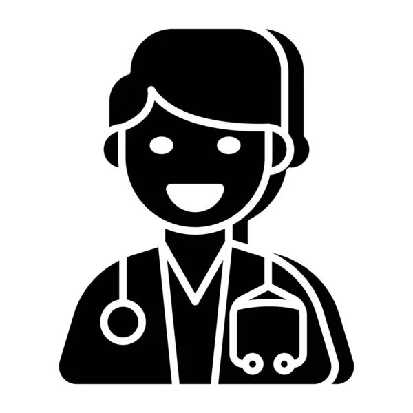 Eine Einzigartige Design Ikone Des Arztes — Stockvektor
