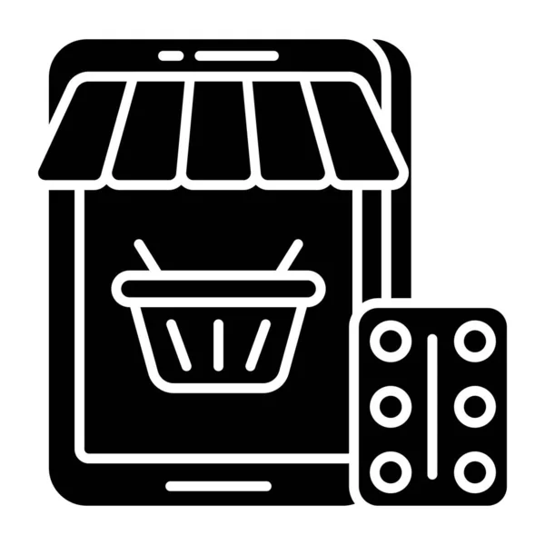 Eine Ikone Der Mobilen Apotheke — Stockvektor