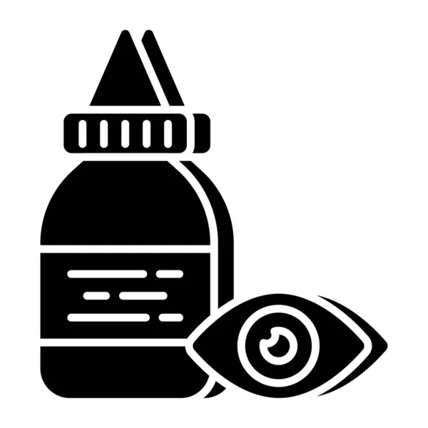 stock vector An icon design of eye drops