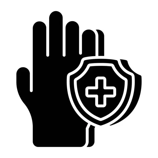 Креативный Дизайн Иконы Безопасной Руки — стоковый вектор