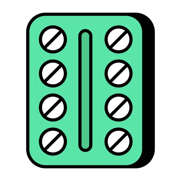 Editable Design Icon Pills Strip — ストックベクタ
