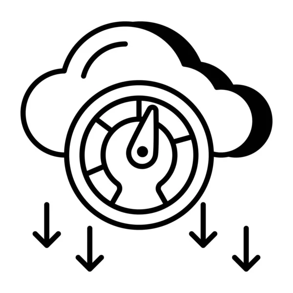 Модернизированный Векторный Дизайн Скорости Облака — стоковый вектор