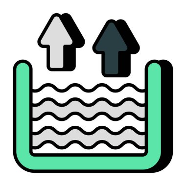 Yüksek su seviyesinin eşsiz bir tasarım simgesi 