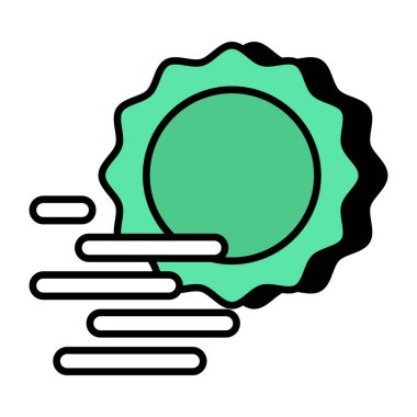 An icon design of sunlight 