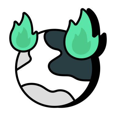 Küresel ısınmanın simge tasarımı 